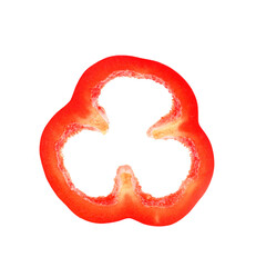 Red peper on transparent png