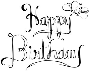 'Happy Birthday' PNG image design