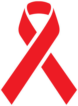 Minimal aids ribbon icon PNG image