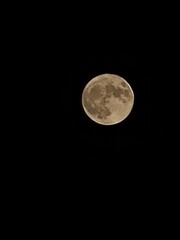 A beautiful view of the moon in the month of July