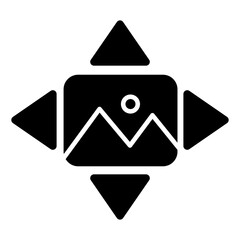 Editable design icon of control buttons 