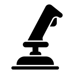 Vector design of joystick, solid design icon