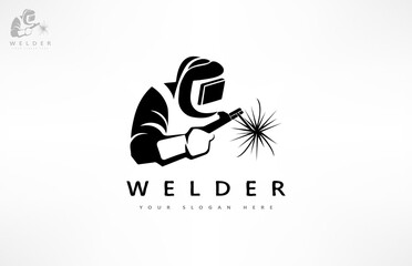 Welder logo vector. Welded design.
