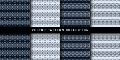 Set of floral pattern collection