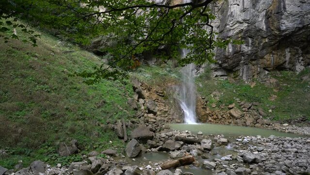 Great Waterfall Ilomska, Vlasic Mountain, Bosnia and Herzegovina - (4K)