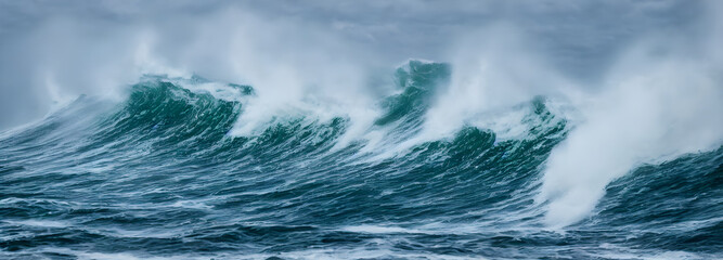 Ocean waves surface texture. Abstract blue water background with splashes of sea foam. 3d