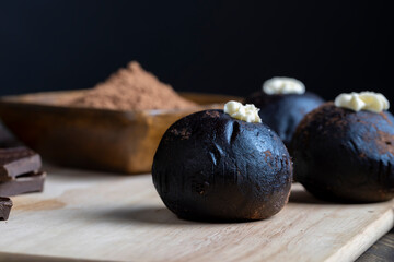 traditional Eastern European dish with cocoa and butter called Potato