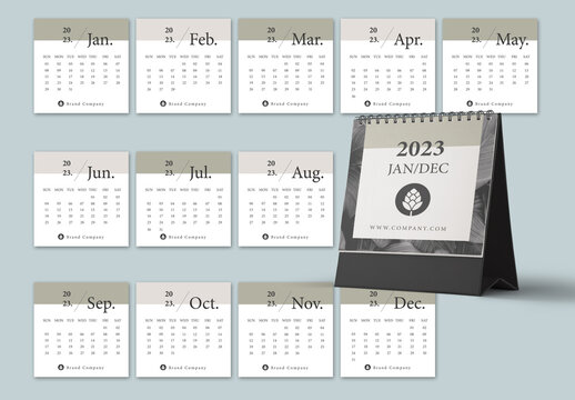 2023 Day Calendar Layouts