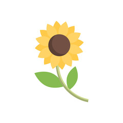 Sunflower icon design template vector illustration