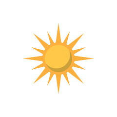 Sun icon design template vector illustration