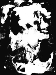 Grunge Black And White Painting Overlay 52. Great as an overlay and as a background for psychedelic and surreal images.