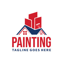 Painting home Or service Company  Logo Template Design Creative idea 