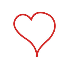 Heart line icon illustration. Simple design editable. Design vector