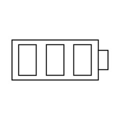 
Charging image in three divisions. Vector icon.