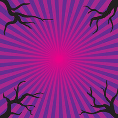 Halloween Creepy Branch Template Background