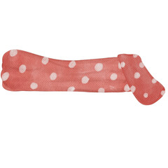 cute watercolor winter scarf hand draw illustraion