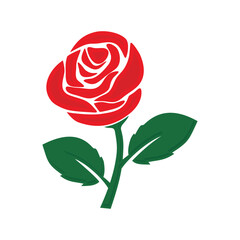 rose flower logo design, flower plant, vector, flower illustration, flower garden,