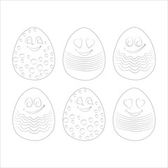 funny Easter coloring page for kids 
