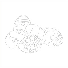 funny Easter coloring page for kids 