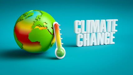 Erderwärmung - Klimawandel - Zeit zu handeln - Weltmeere erhitzen - Klimawandel - obrazy, fototapety, plakaty