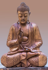 Posture du bouddha enseignant 