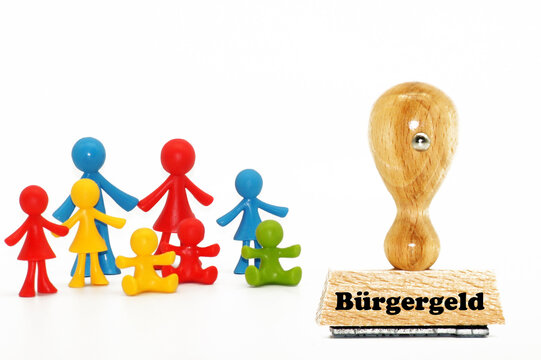 Stempel Schriftzug B&uuml;rgergeld Freisteller