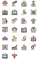 iconpack design for profiles and presentations