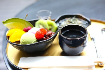 フルーツあんみつ