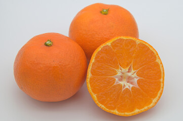 輪切りミカン 白バック