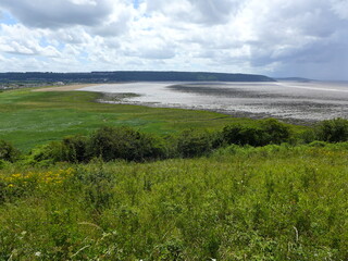 Fototapeta na wymiar View of Sand Bay, North Somerset