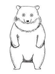 立つクマ