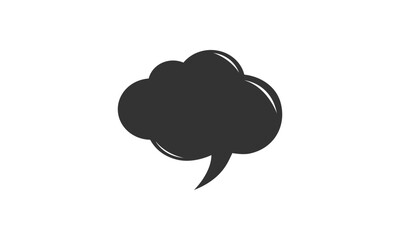 Cloud chat brand company template logo logotype vector image