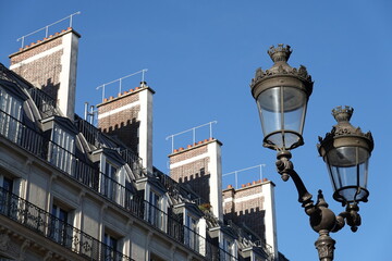 Fototapeta na wymiar Candélabre d'éclairage second empire à Paris