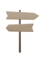 Wood plank sign plate. 3D rendering