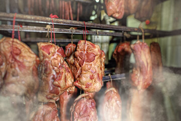 delicious smoked meats at home butcher's shop