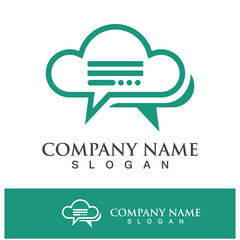 message bubble logo and symbol speech