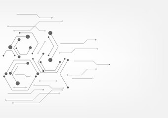 white high tech background circuit board communication digital connection high tech science concept background