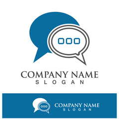 message bubble logo and symbol speech
