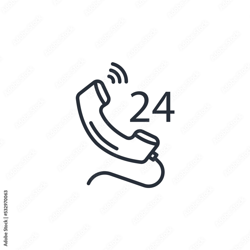 Poster 24 support icons symbol vector elements for infographic web