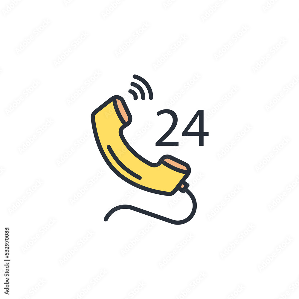 Poster 24 support icons symbol vector elements for infographic web