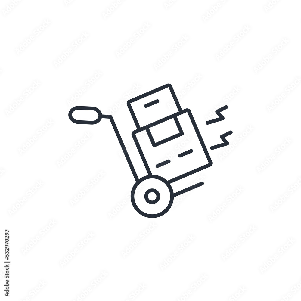 Poster cart icons symbol vector elements for infographic web