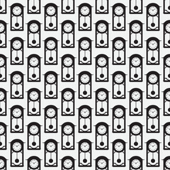 seamless pattern with black and white circles