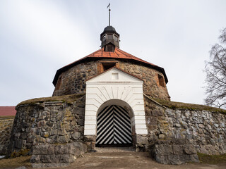 old wooden church in the mountains