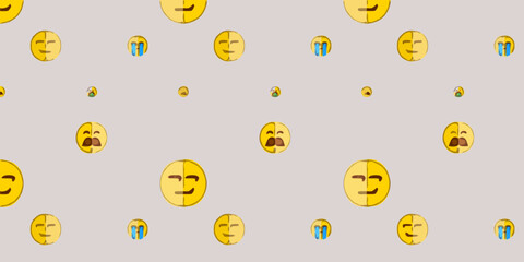 emoji pattern design very cute
