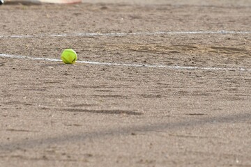 Softball on a Dirt Infield