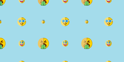 emoji pattern design very cute