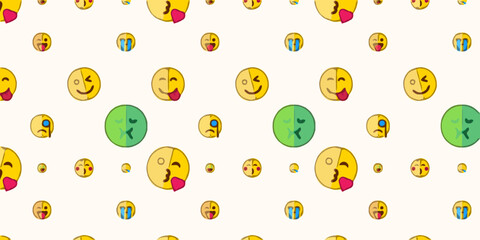 emoji pattern design very cute