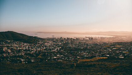 Panorama view from Magaliesberg in South Africa