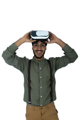 Take off the VR glasses