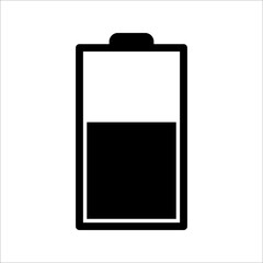 of battery icon, on a white background.